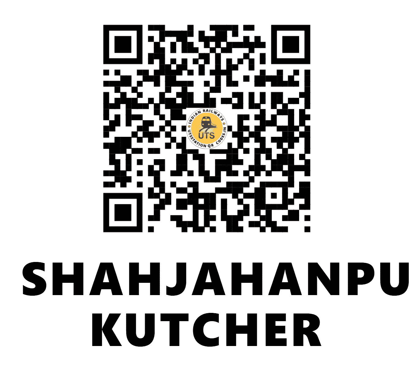 UTS QR Code for SHAHJAHANPUR KUTCHER - SXK - NR (UTTAR PRADESH)